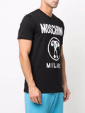 T-Shirt Carryover Double Question Mark Moschino