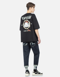 Jeans cropped fit stampa monogramma EVISU